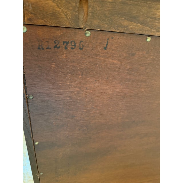 Brown Vintage Romweber Viking Oak Zodiac Console Cabinet For Sale - Image 8 of 10