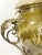 Canary Yellow 1960s Massive French Cut-To-Clear Amber Yellow Crystal Urn, Ornate Brass For Sale - Image 8 of 13