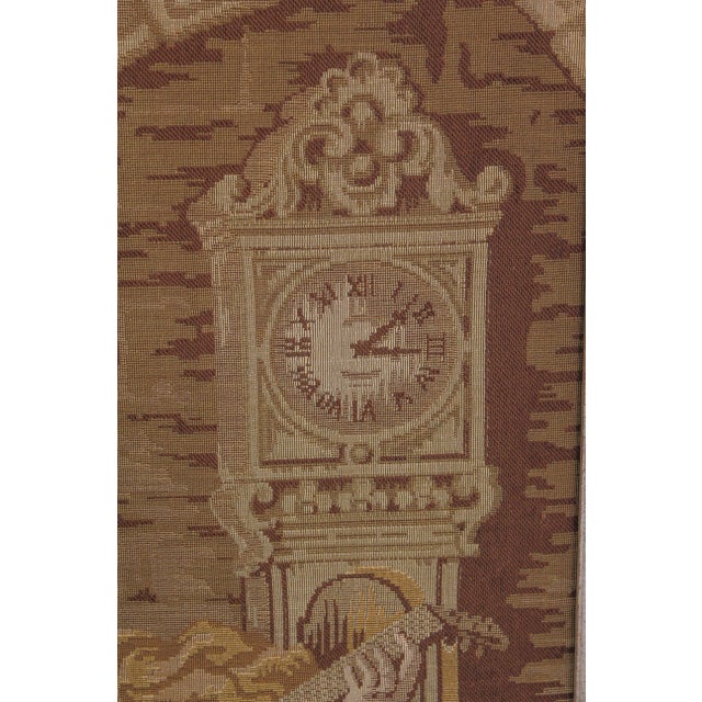Silver Silver Finish Framed European Tapestry For Sale - Image 8 of 13