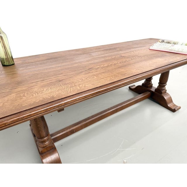 Vintage Farmhouse Table in Oak, 1950s For Sale - Image 15 of 18