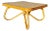 Vintage 1970s Boho Rattan Coffee Table Paul Frankl Style For Sale