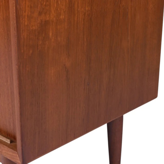 Danish Modern Modular Teak Sliding Door Cabinets by Lyby Mobler For Sale - Image 11 of 11