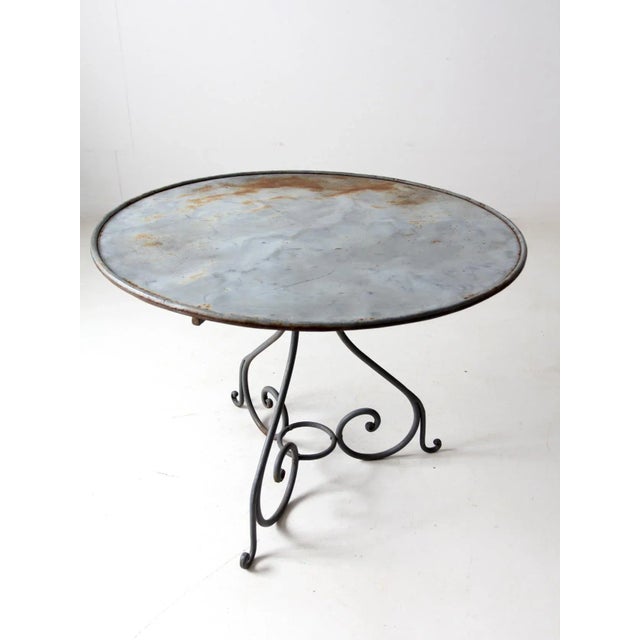 Antique Metal Garden Table For Sale - Image 12 of 13