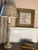 Sky Blue Vintage Impressionist Style Magnolia Still Life Painting in Distressed Gilt Frame, Signed For Sale - Image 8 of 8