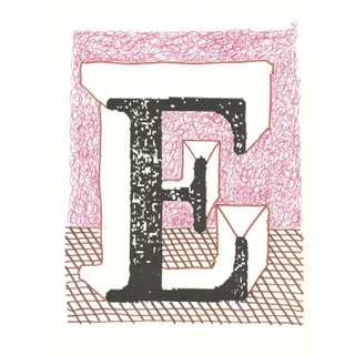 1991 'E' From 'Hockney's Alphabet' by David Hockney For Sale