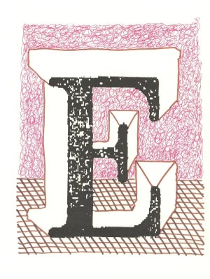 1991 'E' From 'Hockney's Alphabet' by David Hockney
