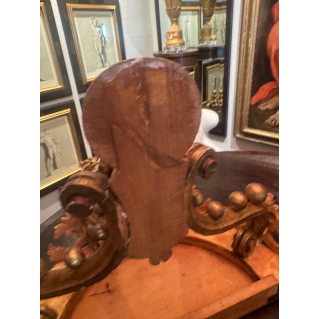 Monumental 19thC Austrian Giltwood & Faux-Marble Wall Consoles - A Pair For Sale - Image 10 of 17