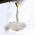 Mid-Century Modern Glass & Brass Chandelier by Carl Fagerlund for Orrefors For Sale - Image 11 of 13