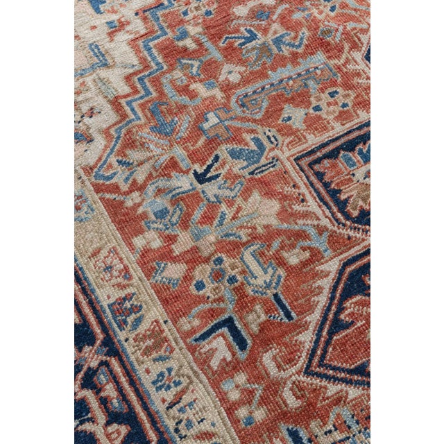 1940s Vintage Heriz Rug 6'5 X 9'" For Sale - Image 5 of 11