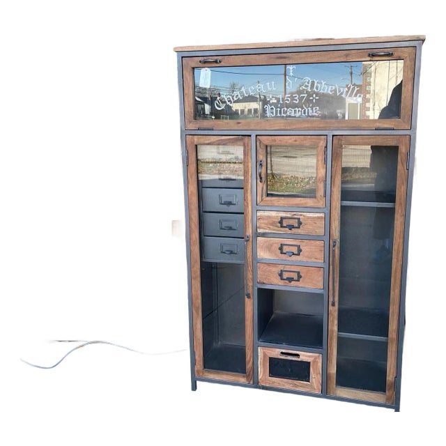 Industrial Apothecary Cabinet For Sale