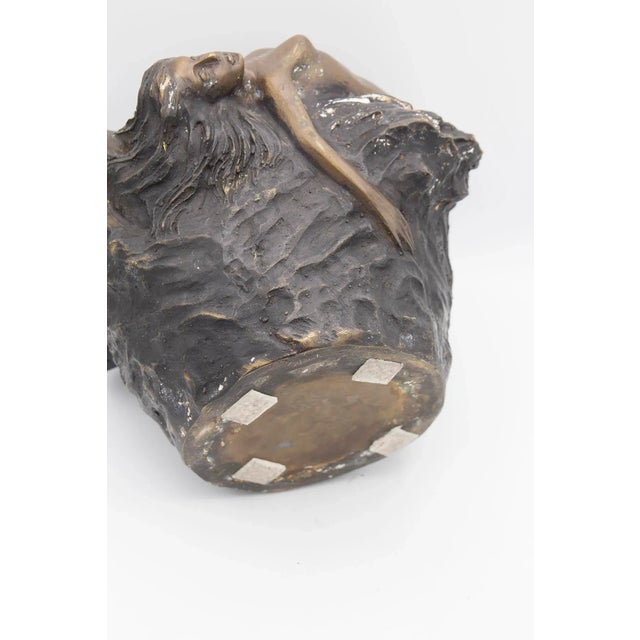 Mid-Century Modern French Art Nouveau Bronze Vase, 1890s For Sale - Image 3 of 9