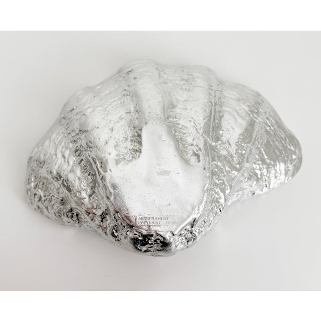 1976 Arthur Court Aluminum Clam Shell Bowl For Sale - Image 10 of 10