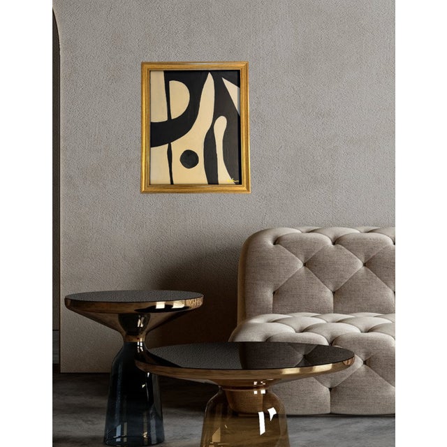 Mid-Century Modern Contemporary Abstract Expressionist Painting by Bryan Boomershine Framed For Sale - Image 3 of 6