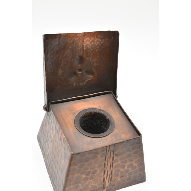 Craftsman Studios Copper Inkwell C. 1920s For Sale - Image 12 of 12