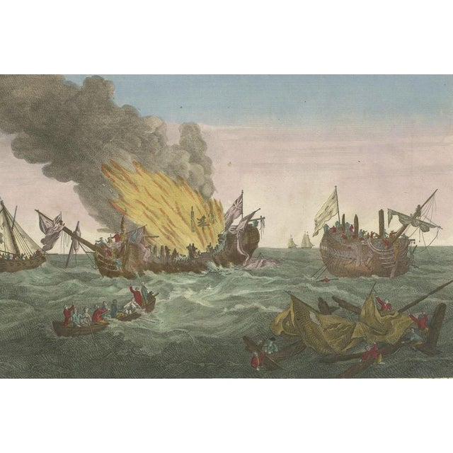 Famous Battle Near Ushant Between the French and British, Paper For Sale - Image 3 of 6