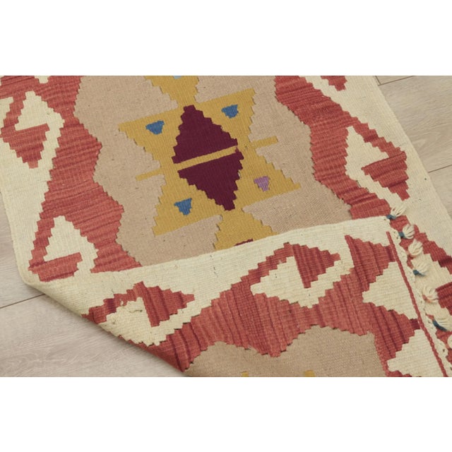 1960s Traditional Wool Oushak Kilim Rug For Sale - Image 9 of 13