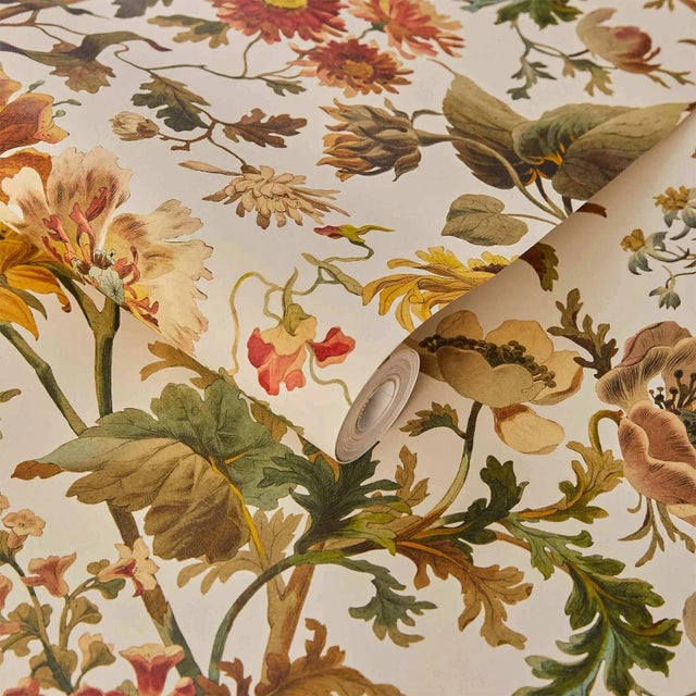 English House of Hackney Avalon Wallpaper - Ecru For Sale - Image 3 of 4