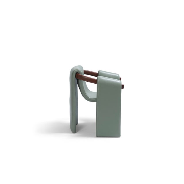 Palo Leather Dining Chair For Sale - Image 4 of 6