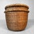 Wood Shōwa Japanese Bamboo Baskets, 1950, Set of 2 For Sale - Image 7 of 13