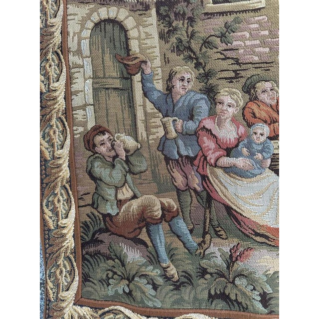Vintage French Jacquard Tapestry, 1970s For Sale - Image 10 of 18