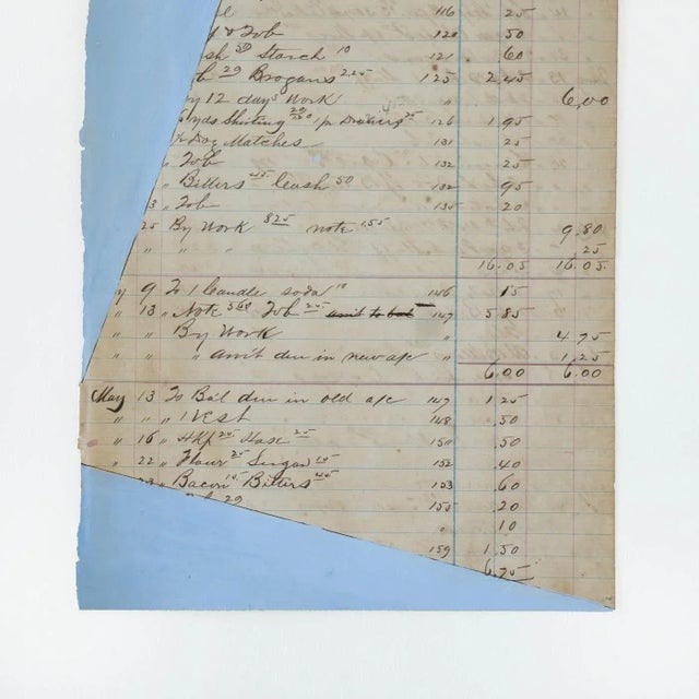 Bleu Clair Abstract 2 Painting by Afsoon Thayer For Sale - Image 4 of 8