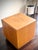 Vintage Waterfall Oak Cube Side Table Pedestal End Table in the Style of Dunbar and Milo Baughman For Sale - Image 9 of 11