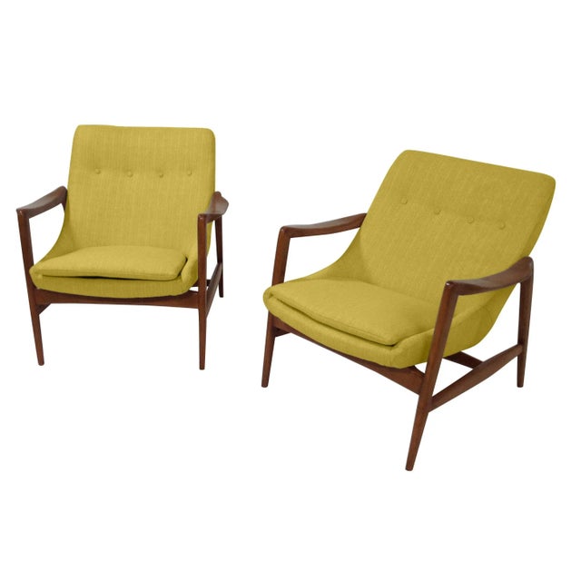 Mid-Century Modern Modern Medellin Mid-Century Style Lounge Chairs - a Pair For Sale - Image 3 of 6