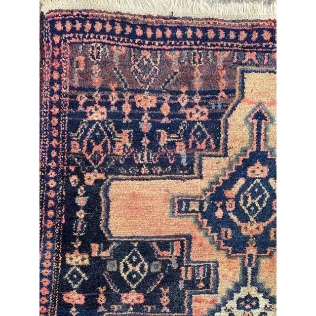 Small Vintage Senneh Rug For Sale - Image 6 of 16