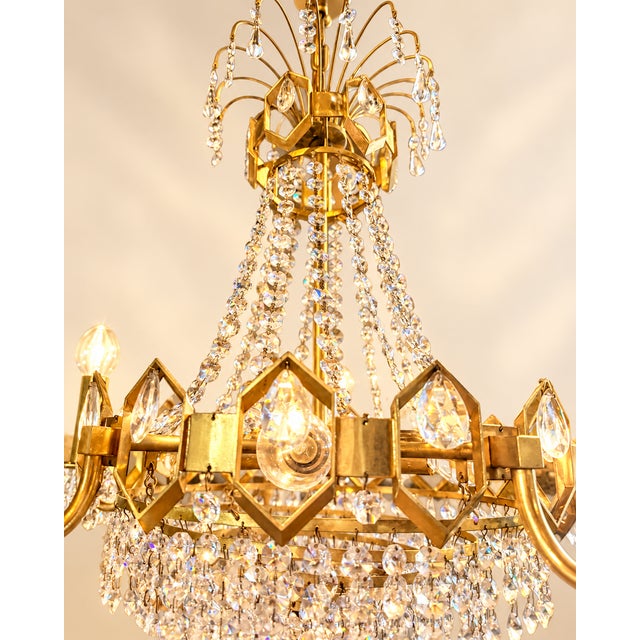 Vintage Palwa Style Chandelier, 1950s For Sale - Image 6 of 7