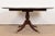 English Baker Furniture Style Georgian Banded Mahogany Pedestal Extension Dining Table, Newly Refinished For Sale - Image 3 of 13