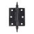 Vintage 3 X 3.375 In. Black Steel Door Hinge For Sale