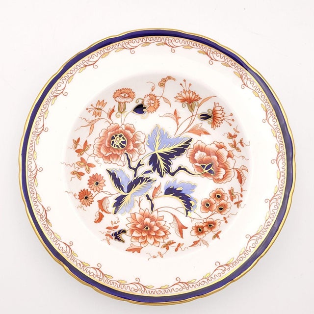 White Set of Nine Royal Crown Derby Soup Bowls, Circa 1980 For Sale - Image 8 of 8