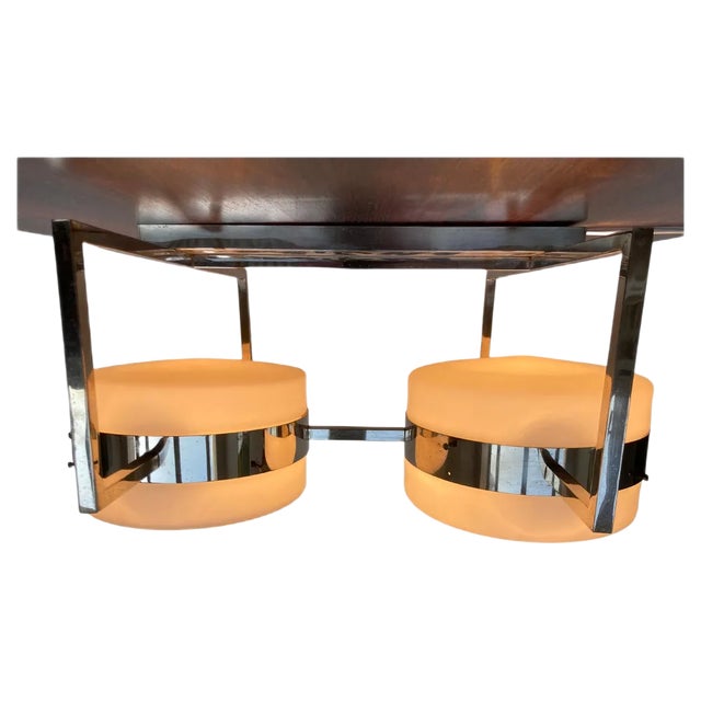 Big Buahaus Pendant in Chrome, 1930s For Sale