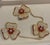 Natural 12 Ct Burma Ruby & 30 Ct Diamond Trio Pin 18 Karat Yellow Gold 78gm For Sale In New York - Image 6 of 8