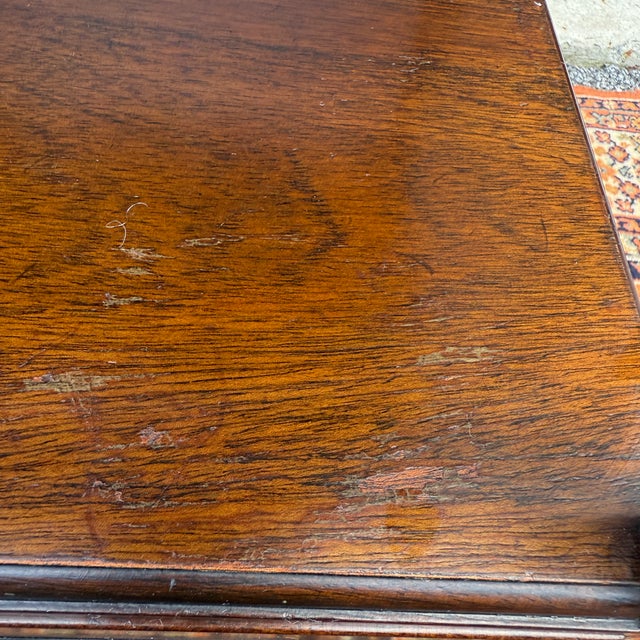 Vintage Saybolt Cleland English Traditional Mahogany Tiered Nightstand With Drawer For Sale - Image 14 of 18