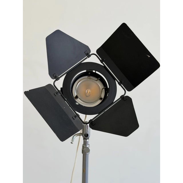 Industrial Vintage Berkey Film Spotlight Floor Lamp For Sale - Image 3 of 12