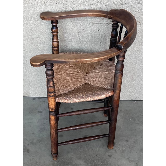 Pair of Spanish Horseshoe Back and Cane Armchairs For Sale - Image 10 of 13