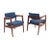 Gunlocke Solid Walnut Gunlocke Risom Style Chairs - Set of 4 For Sale - Image 4 of 12