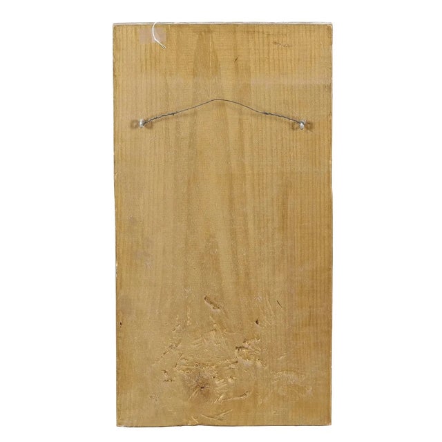1960s Sharon Hardy (Fl), Folk Art Relief Carving of an Black Angel at an Easel For Sale In New York - Image 6 of 6