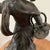 Bronze Antique Victorian Period Italian Bronze Sculpture of a Walking Girl W/Fruit Basket Circa 1900 For Sale - Image 8 of 12