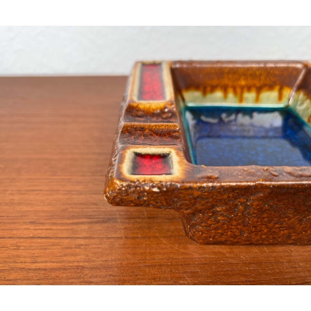 Vintage West German Pottery WGP Fat Lava Ashtray, 1970s For Sale - Image 15 of 18