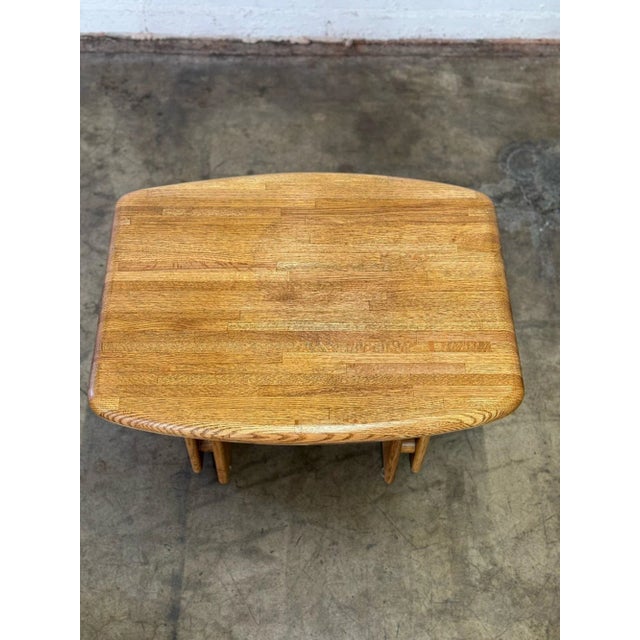 1990s Post Modern Oak Side Tables - Sold Separately For Sale - Image 10 of 12