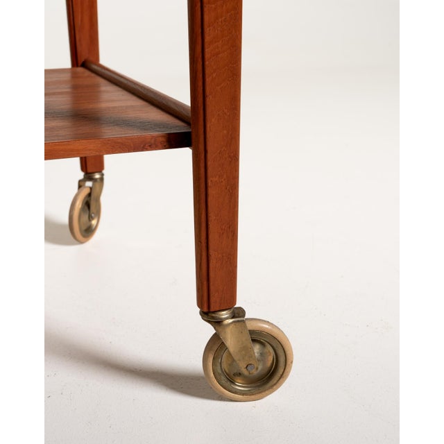1950s Teak Trolley by Yngvar Sandström for Seffle, 1950s For Sale - Image 5 of 9