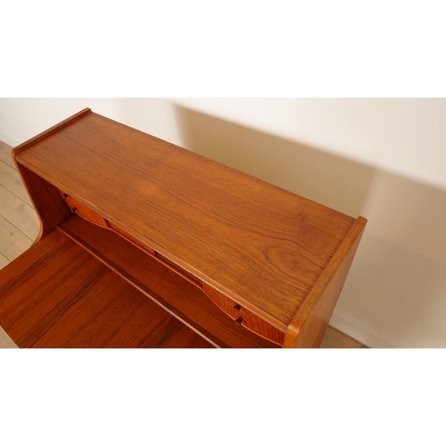 Wood Vintage Secretaire in Teak For Sale - Image 7 of 17