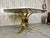 1980s Mastercraft Style Brass, Burl, & Smoked Glass Dining Table For Sale - Image 13 of 13