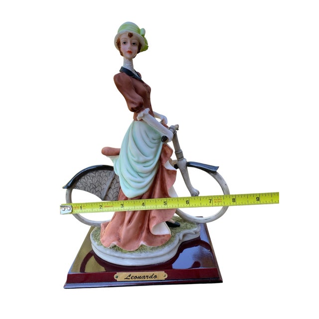 Leonardo Collection- Lady On. Bike Statute - Resin Detailed Figurine - Collectable For Sale - Image 11 of 12