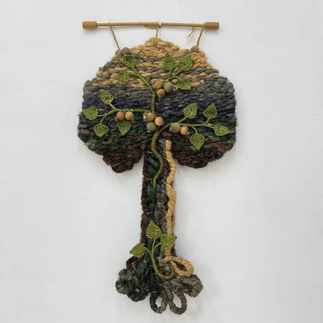 Vintage Tree Wall Tapestry, 1970s For Sale - Image 6 of 18