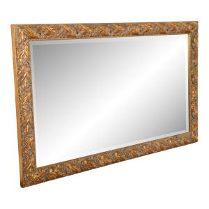 Late 20th Century LaBarge Italian Giltwood Carved Wall Mirror