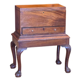 19th Century English George III Mahogany Diminutive Side Table For Sale