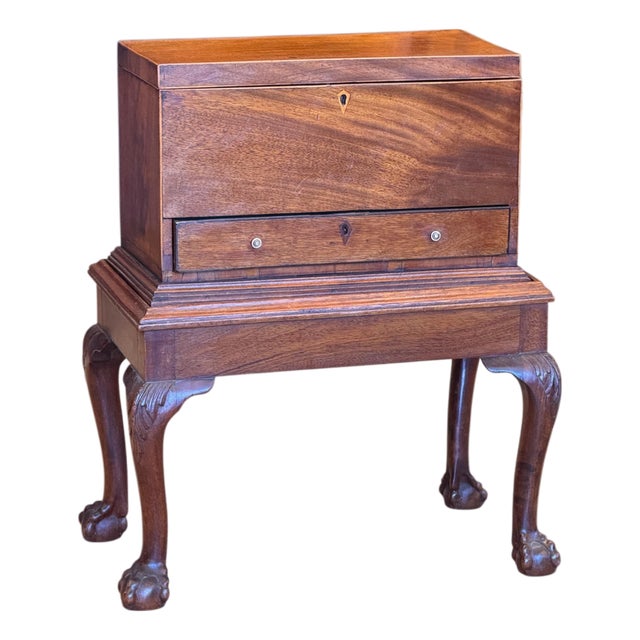 19th Century English George III Mahogany Diminutive Side Table For Sale